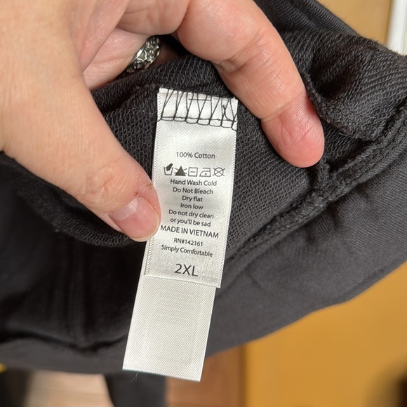 NWT LuLaRoe Presley Moto Charcoal Gray Jacket Asymmetrical Zipper Size 2XL - Picture 7 of 8